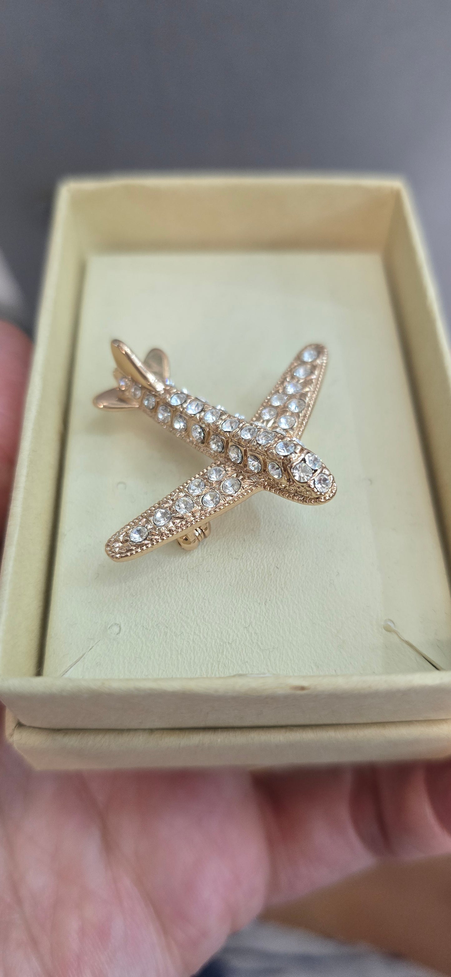 Brooch golden airplane ✈️