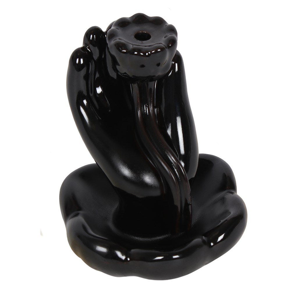 Lotus Flower & Hand Backflow Incense Burner.