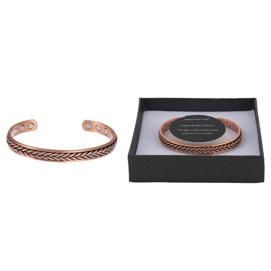 Equilibrium Woven Copper Bracelet.