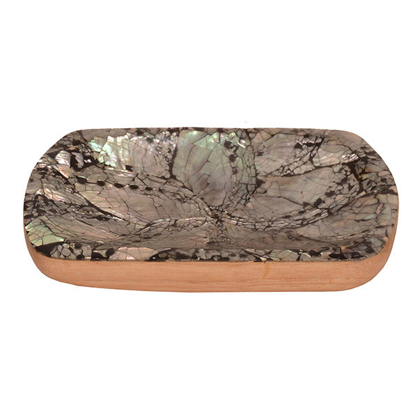 Shell And Wood Dish