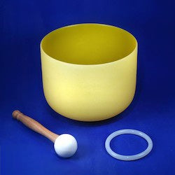 Crystal Singing Bowl (Yellow) Solar Plexis