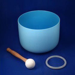 Crysral Singing Bowl (BLUE)Throat Chakra