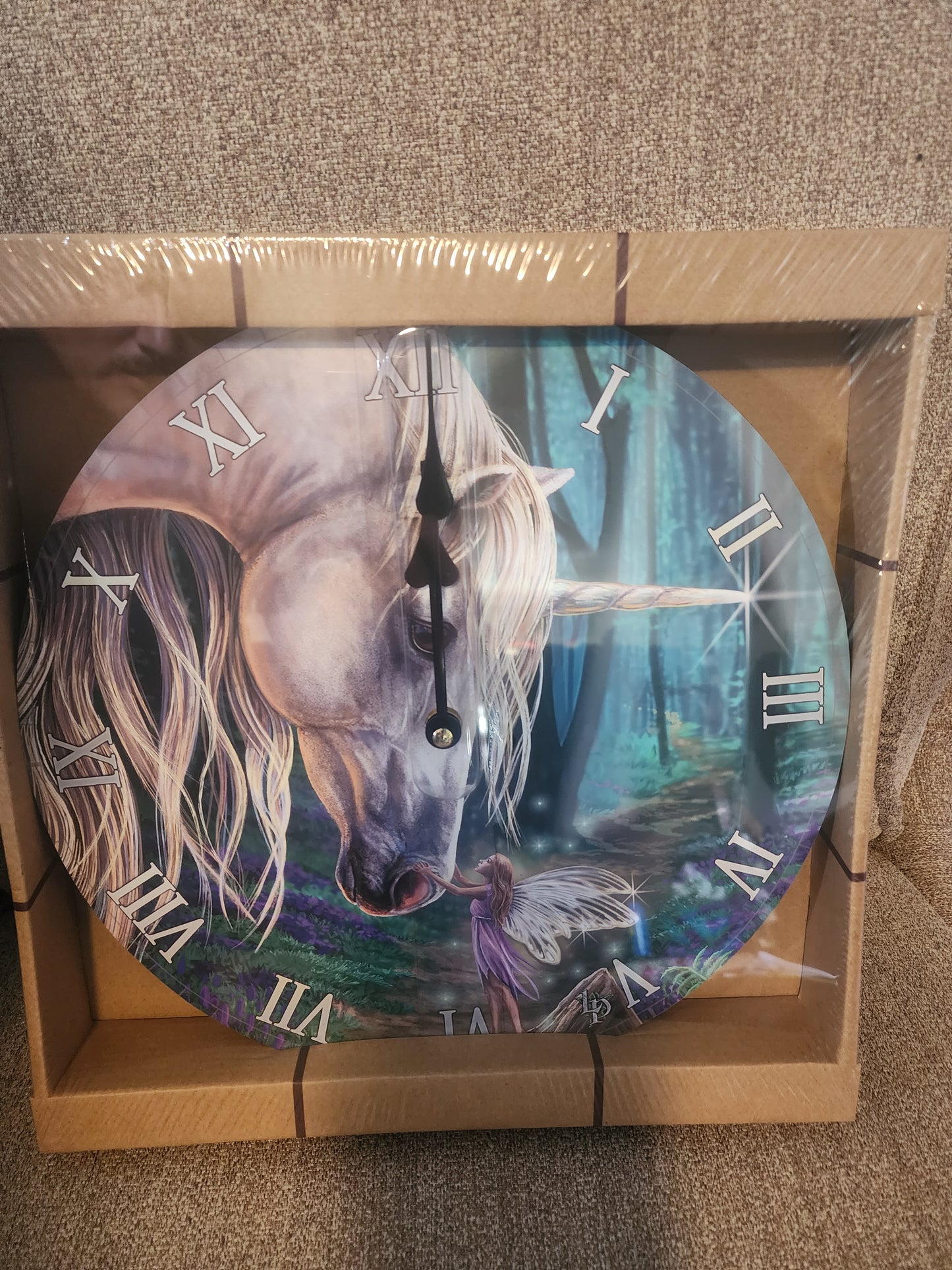 Lisa Parker Fairy Whispers Unicorn Picture Clock