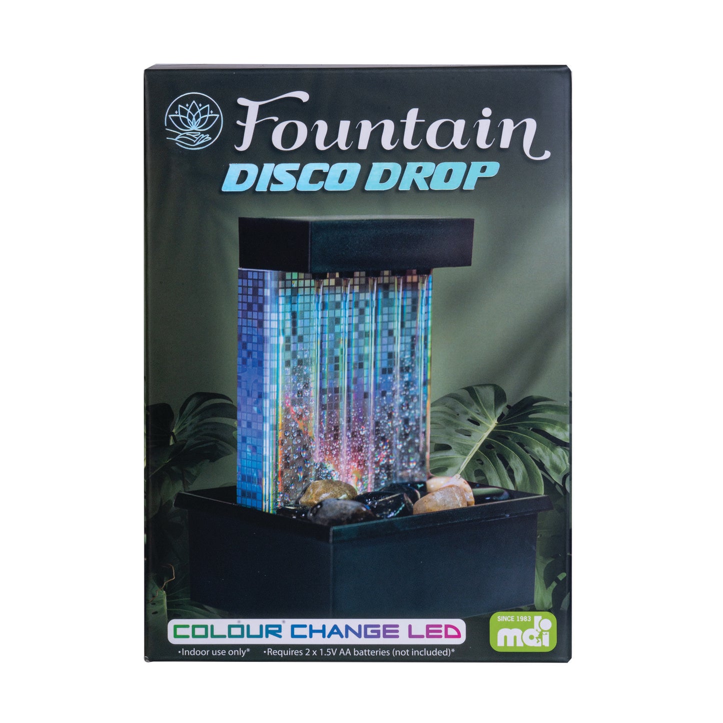 LED Disco Back Drop Water Feature Fountain