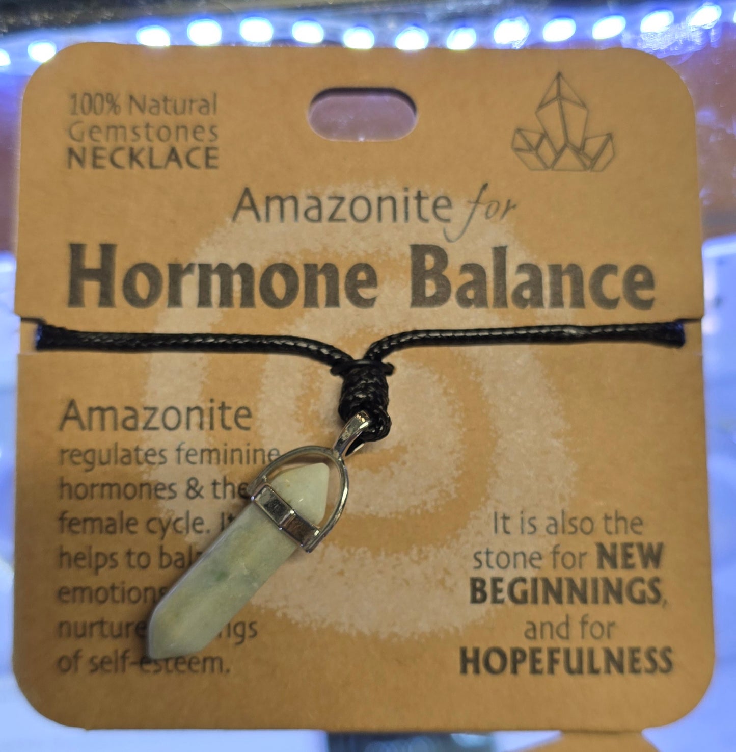 100% natural gemstone necklace