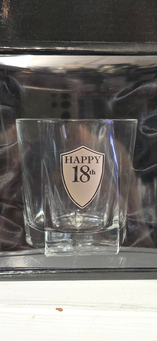 Birthday tumbler glass 🥃