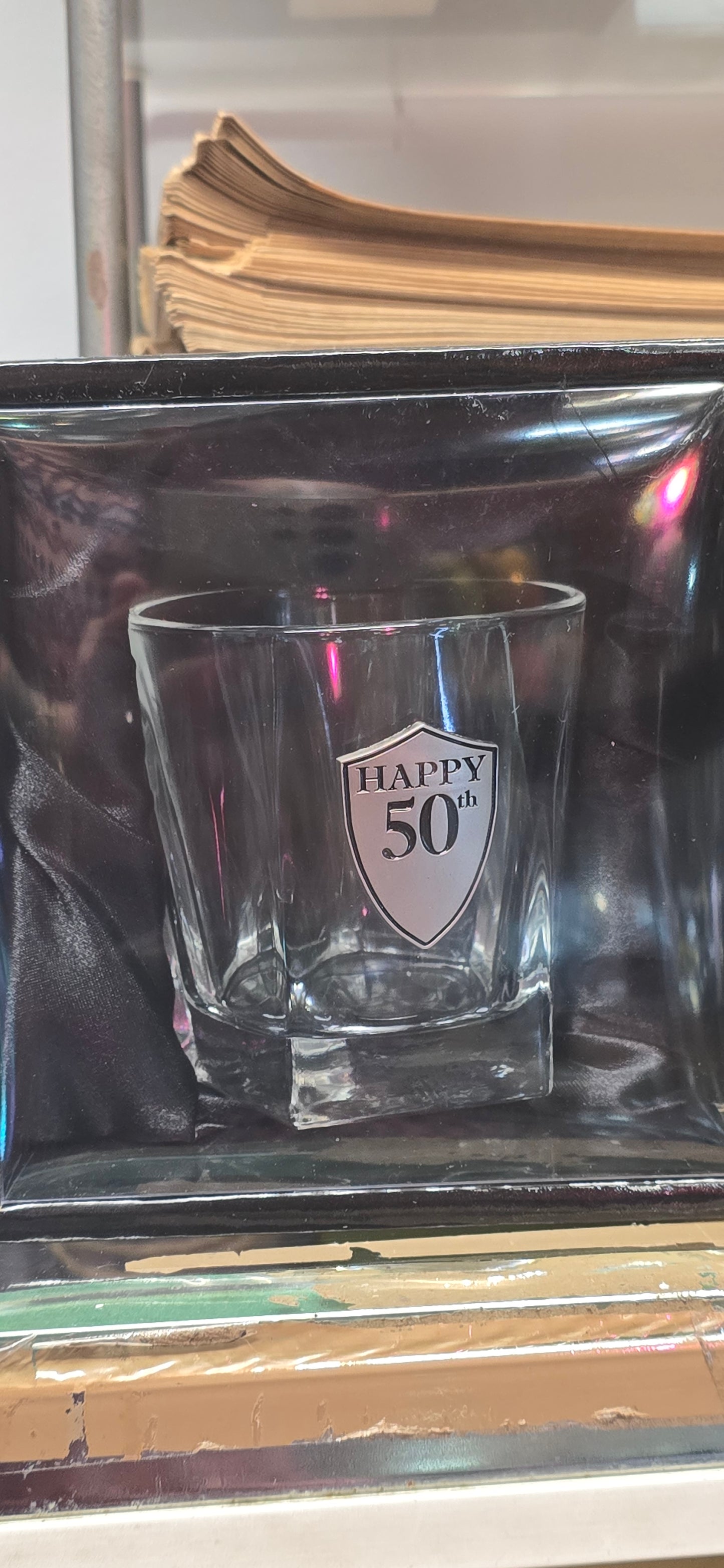 Birthday tumbler glass 🥃