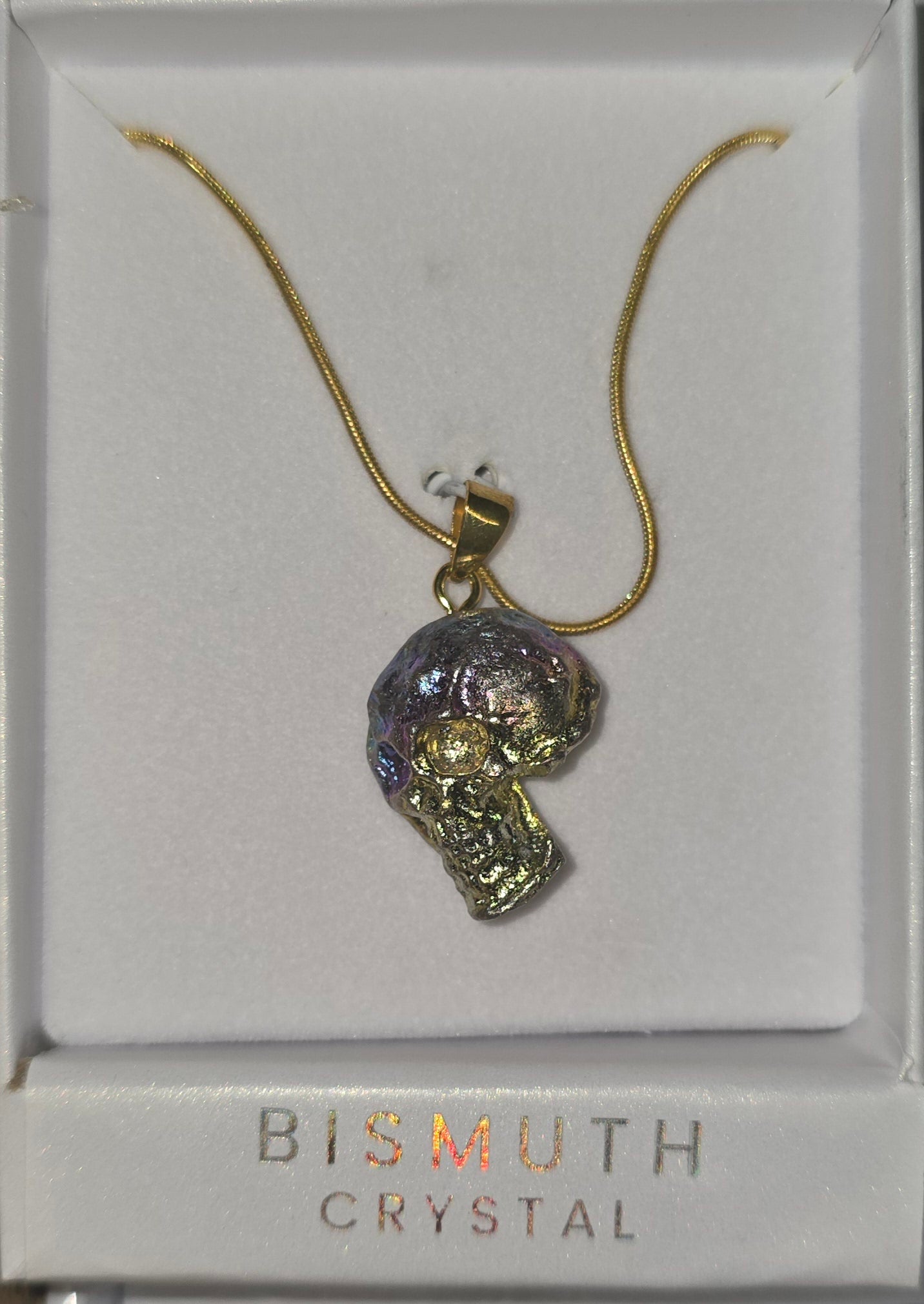 Healing crystal pendant Bismuth