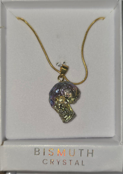 Healing crystal pendant Bismuth