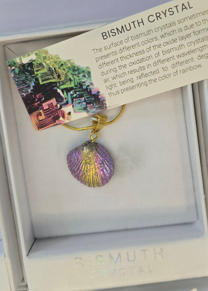 Healing crystal pendant Bismuth