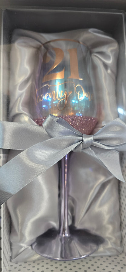 Wine glass birthday