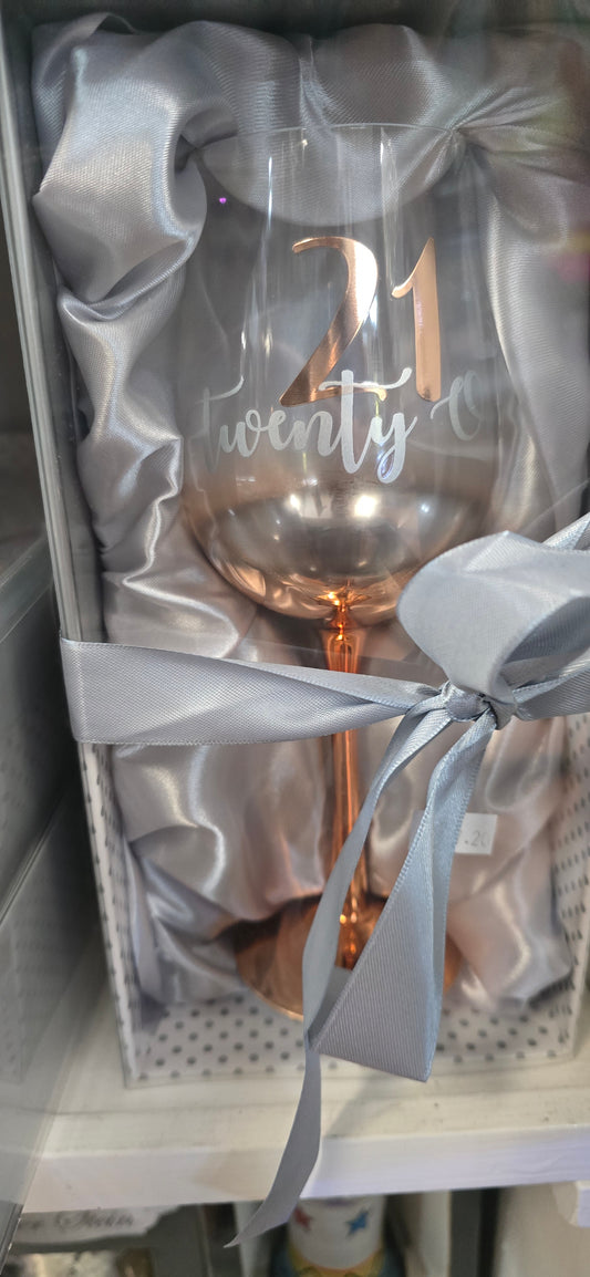 Wine glass birthday