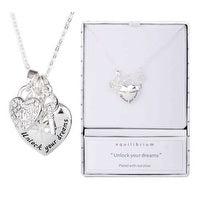Equilibrium Lock Key with Message Necklace