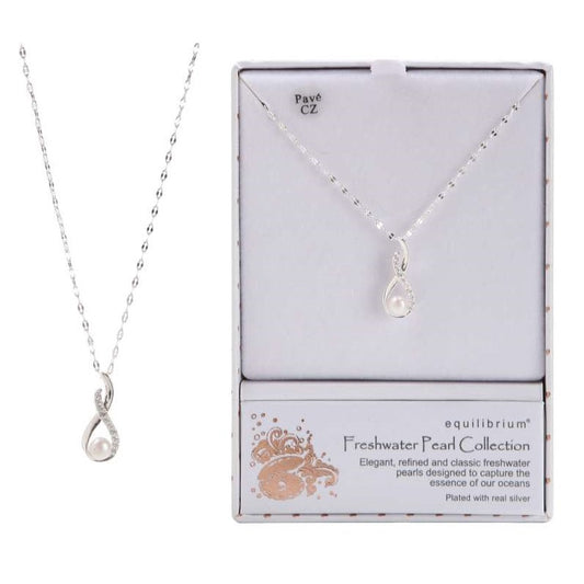 Equilibrium Eternity Fresh Water Pearl Necklace.