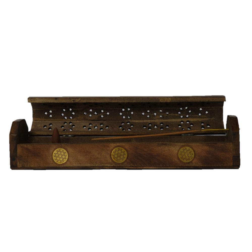 Flower Of Life Box Incense Burner 12 inch