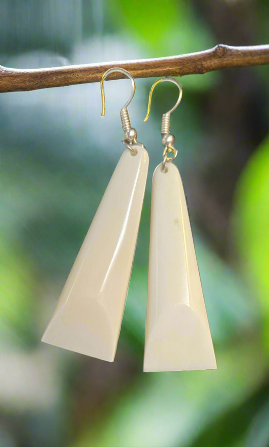 Bone earrings