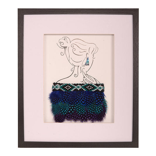Framed Korowai on Modern Lady