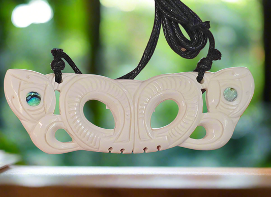 Bone necklace carving