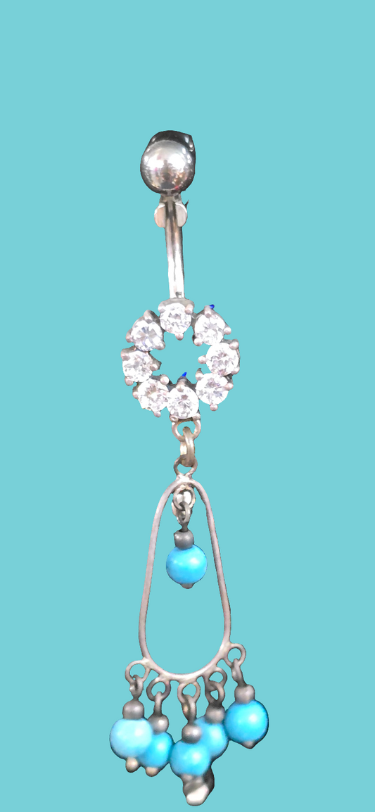 Belly piercing jewelry, dangling