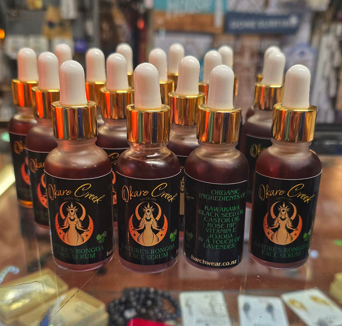 Face serum " Okaro Creek 30ml made with 💚